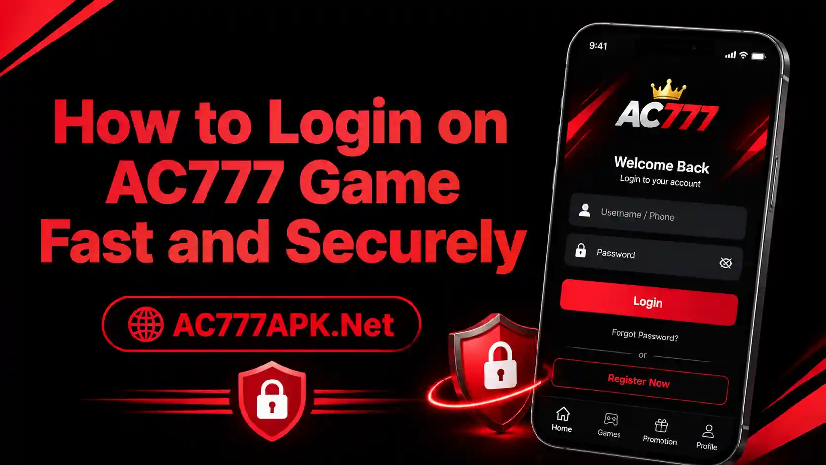 Login on AC777 Game
