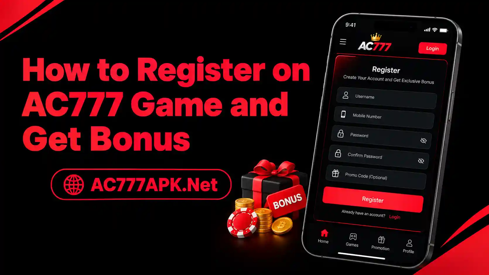 Register on AC777 Game